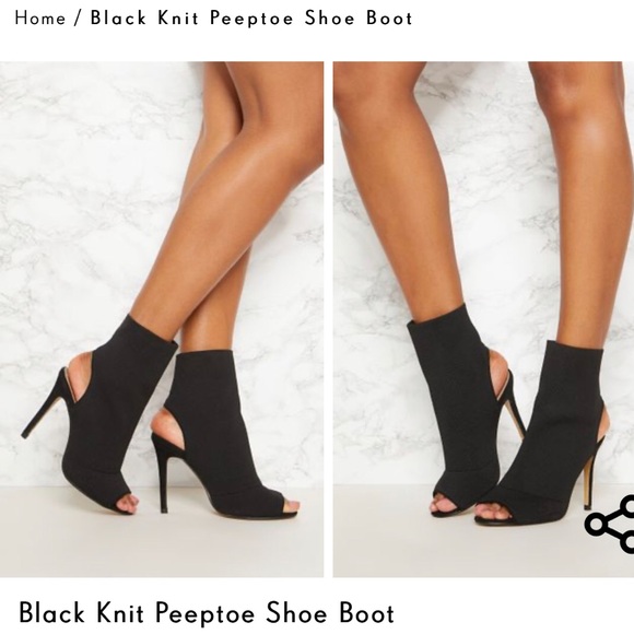 Forever 21 Shoes - Forever 21 Slip On Black Stiletto Booties size 7